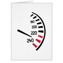 Coche de la velocidad tarjetas