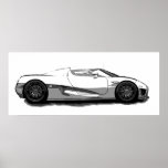 Coche del concepto posters