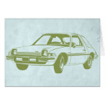 Coche del dibujo animado felicitacion 