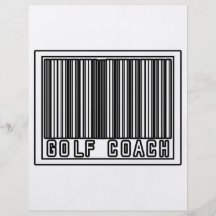 Coche del golf del código de barras tarjeta publicitaria