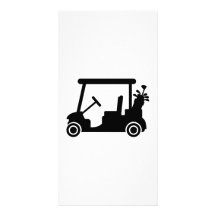Coche del golf tarjeta personal con foto