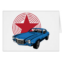 Coche del músculo del vintage tarjetas