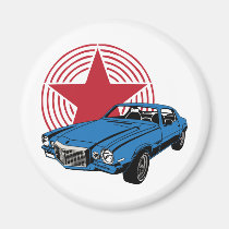 Coche del músculo del vintage imanes