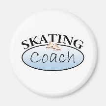 Coche del patinaje artístico iman de nevera