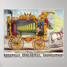 Coche del vapor del Calliope de las musas Posters