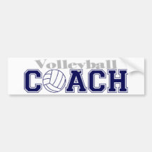 Coche del voleibol etiqueta de parachoque