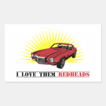 Coche divertido del músculo de los años 70 pegatinas