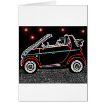 Coche elegante felicitacion 