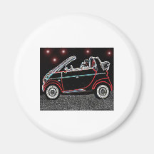 Coche elegante imanes de nevera