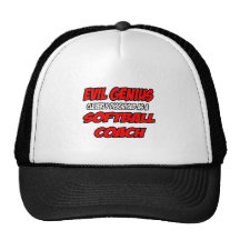 Coche malvado del softball del genio… gorras