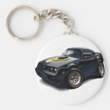 Coche negro 1979-81 del transporte llaveros