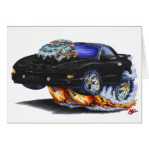 Coche negro 1998-02 del transporte de Firebird Tarjeta