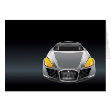 Coche negro tarjeton