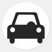 Coche Pegatinas Redondas