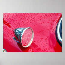 Coche rojo II Poster