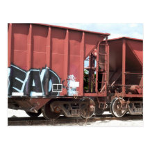 Coches de tren juntados postales