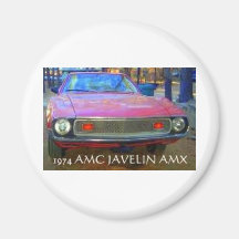 COCHES DEL MÚSCULO DE AMC AMX 1974 IMANES DE NEVERA