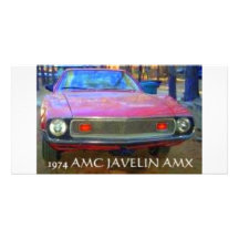 COCHES DEL MÚSCULO DE AMC AMX 1974 TARJETAS PERSONALES CON FOTOS