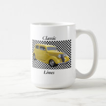Coches del vintage taza