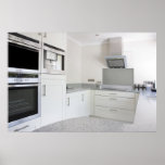 cocina blanca moderna impresiones