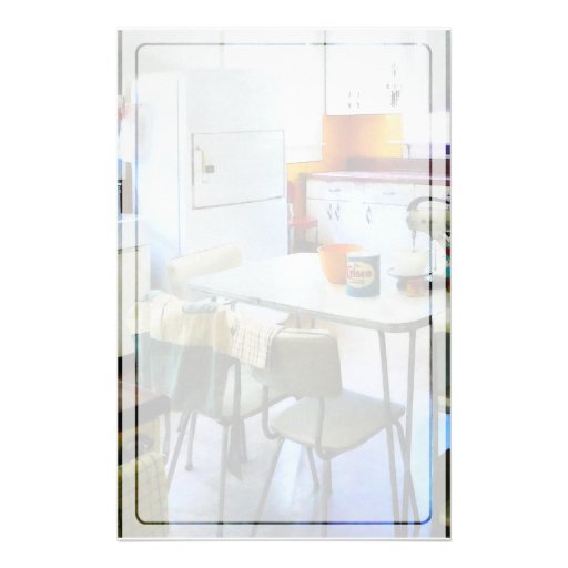 Cocina de los años 50 papelería de diseño