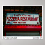 COCINA DE LOS INFIERNOS DE LA PIZZERÍA POSTERS