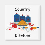 Cocina del país imanes para frigoríficos