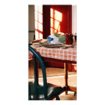 Cocina soleada tarjeta fotografica  