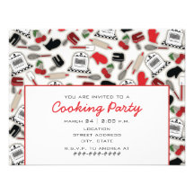 Cocinando la invitación del fiesta - cocina del en
