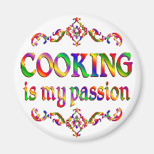 Cocinar la pasión imán de frigorífico
