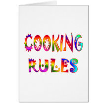 Cocinar reglas felicitación