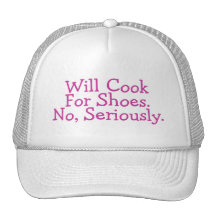 Cocinará para los zapatos ningunos seriamente gorras de camionero