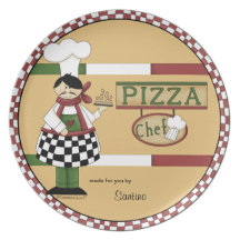 Cocinero adaptable de la pizza plato de comida