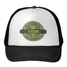Cocinero auténtico gorros bordados
