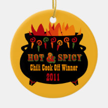 Cocinero caliente y picante del chile del ornament ornamento para arbol de navidad