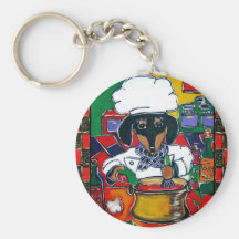 Cocinero de Doxie Llaveros