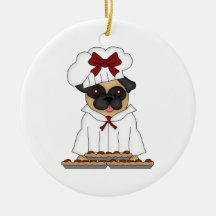 Cocinero de la pizza del barro amasado - personali ornamentos de navidad