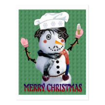 COCINERO DE SNOMAN TARJETA POSTAL