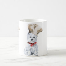 Cocinero de Terrier blanco de montaña del oeste Tazas
