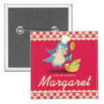Cocinero del bluebird del estilo del vintage que c pins