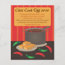 Cocinero del chile del aviador de Announcment Flyer A Todo Color