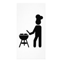 Cocinero del cocinero de la barbacoa del Bbq Tarjeta Fotográfica Personalizada