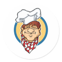 Cocinero del dibujo animado pegatinas