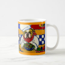 Cocinero del dogo taza de café