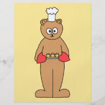 Cocinero del panadero con los Cupcakes. Tarjeton
