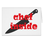 Cocinero dentro tarjeta