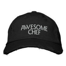 Cocinero impresionante gorras de beisbol bordadas