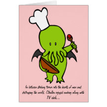Cocinero junto con Cthulhu Tarjeta