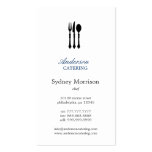 Cocinero moderno/abastecimiento/restaurante de los plantilla de tarjeta de visita