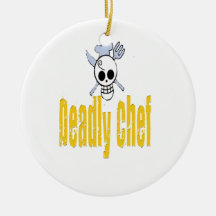 Cocinero mortal ornamento para arbol de navidad